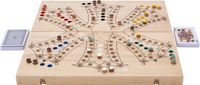Engelhart Toc Spel XL Opklapbaar 6 Spelers – Houten Bordspel – Extra Groot Strategiespel – Gezelschapsspel voor 2 tot 6 Spelers – Reisvriendelijk Bordspel