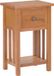 vidaXL Table d'appoint avec tiroir 35x27x55 cm chêne massif