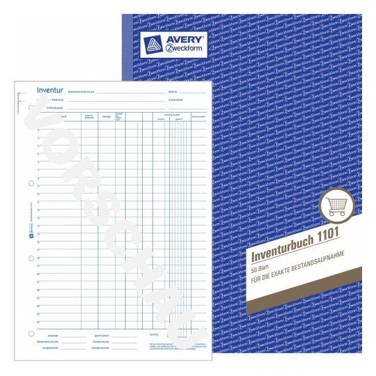 Avery 1101 - Zakelijke registers - wit, blauw