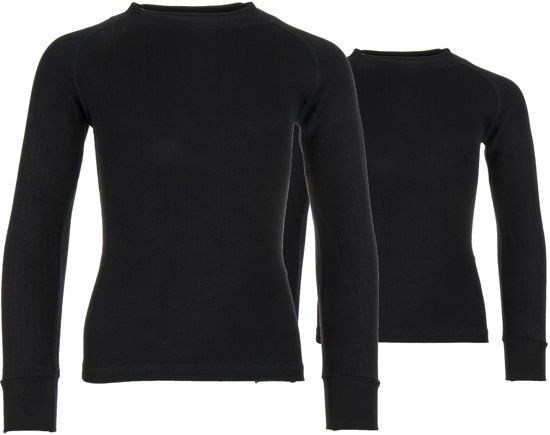 Avento Thermo 2-pack Sportshirt performance - Maat 128 - Unisex - zwart