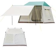 Merkloos Familie Tent voor 2-4 Personen, Waterdicht en Geschikt voor Kamperen
