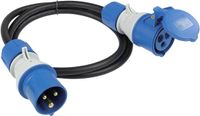 AS Schwabe 61402 Stroom Verlengkabel Zwart, Blauw 1.5 m