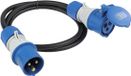 AS Schwabe 61402 Stroom Verlengkabel Zwart, Blauw 1.5 m