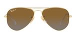 Ray-ban Aviator Junior Rj 9506s Lunettes de soleil à la mode Doré Pilote Marron 50mm Polarisé