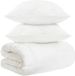 vidaXL - Deken - Set - 3 - st - Wit - Bamboevezel
