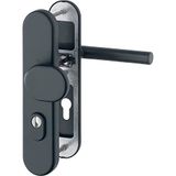 HOPPE 12007456 AMSTERDAM PZ92 veiligheids-wisselgarnituur met kerntrekbeveiliging, VK 10 mm, zwart