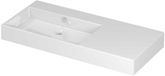 Wastafel INK Unlimited Wastafel Porselein Links met 1 Kraangat - 1000x450x110 mm - Glans Wit