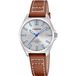 Calypso K5869/2 Polshorloge Dames Bruin Leer Zilverkleurig Staal Analoog Quartz
