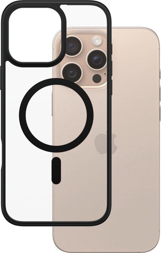 PanzerGlass Apple iPhone 16 Pro Max Zwart MagSafe HardCase Clear