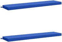 vidaXL - 2-delige Bankkussens SOEST - 100% Polyester - Koninklijk Blauw