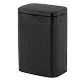 Relaxdays Wandprullenbak 8 L RVS Zwart