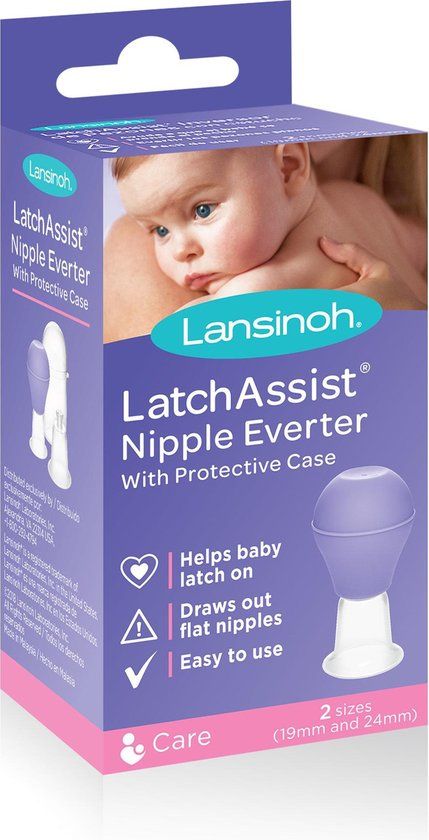Lansinoh Latch Assist voor Ingetrokken Tepels - Paars - Handmatig