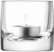 L.S.A. Theelichthouder 7 cm Glas Transparant