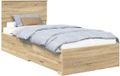 vidaXL Bedframe Sonoma Eiken 90 x 200 cm