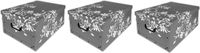 Storage solutions 5x Opbergboxen/Opbergdozen grijs 52 x 38 cm - Bewaardozen