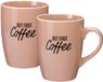 Siaki Tasses à café Barista Cafe - Vieux rose - 340 ml - Céramique - 2 pièces