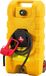 Réservoir de carburant mobile sur roues - 57 litres, compatible essence et diesel. Pompe à siphon manuelle, tuyau de 3 mètres, bec et vanne d'arrêt inclus. Couleur : jaune