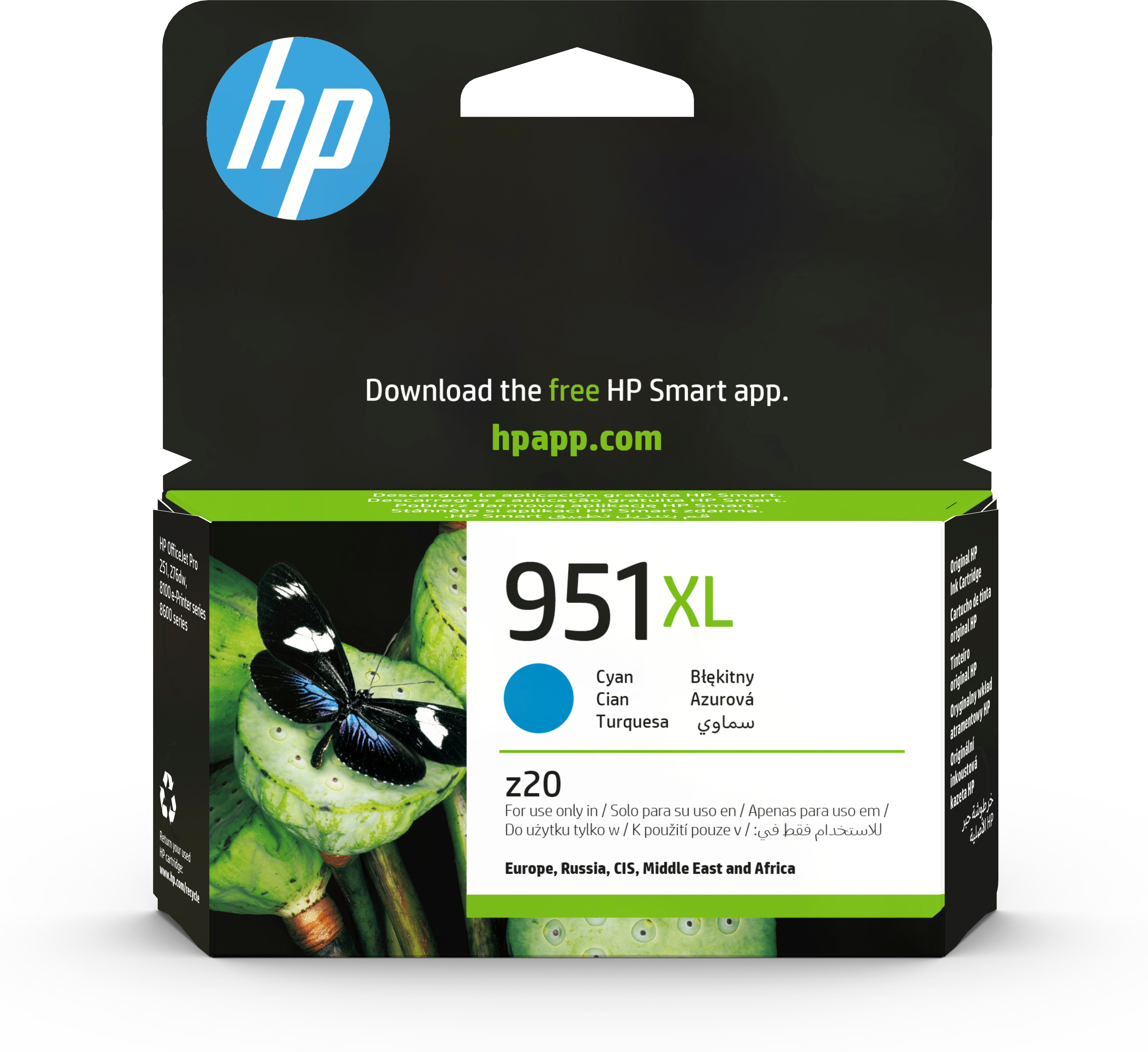 HP   951XL originele high-capacity cyaan inktcartridge