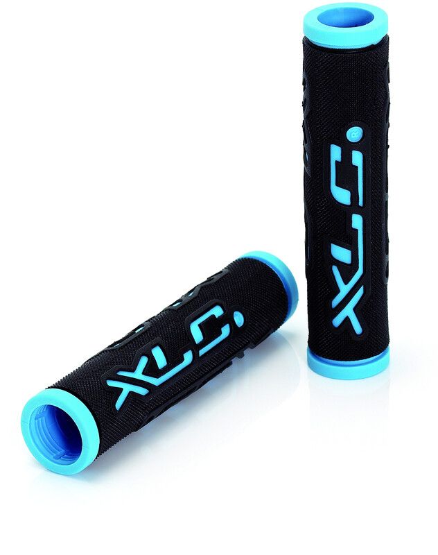 XLC Dual Colour GR-G07 Handgrepen - Zwart/Blauw - 125 mm