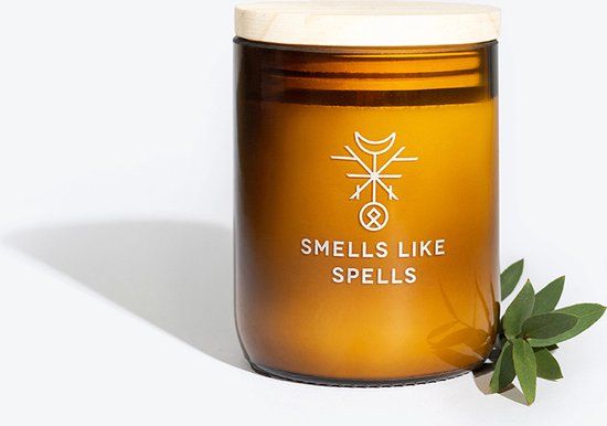 Smells Like Spells Thor Geurkaars - Patchouli, Amber & Oosterse Kruiden - Witte Sojawas