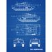 Artery8 M1 Abrams Amerikaanse Main Battle Tank Blauwdruk Plan XL Giant Panel Poster (8 Secties)