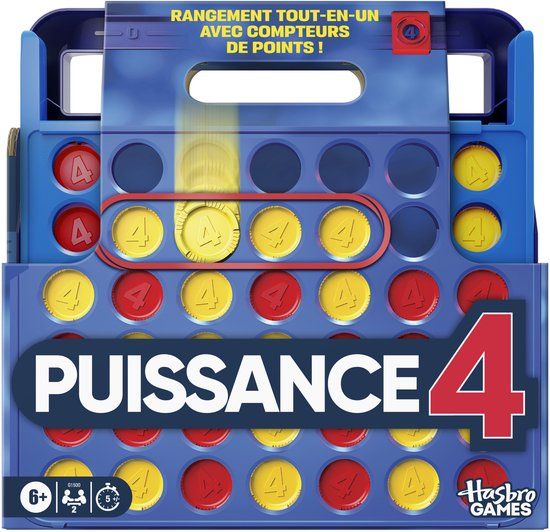 Hasbro Gaming Vier op 'n Rij - Franse Editie