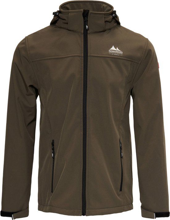 Nordberg Eldgrim - Softshell Outdoor Jas Heren - Army - Maat M