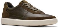 Clarks Shoes Brodin Lo Schoenen EU 44 Man Olive Leather