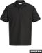 JACK&JONES JJEAUSTIN TWISTED POLO SS SN Heren Polo S Polyester/Katoen/Elastaan Zwart