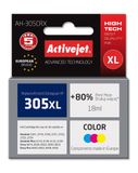 Activejet AH-305CRX XL Cartouche d'encre Couleurs (Cyan, Magenta, Jaune) - Compatible avec HP 305XL