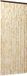 vidaXL Vliegengordijn 90x220 cm Chenille Beige