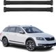 Omac Aluminium Dachträger für Skoda Octavia III Kombi 2017-2019 FL – Tüv / Din 75302:2019 – Max. Last 75 kg – 2 Träger Schwarz