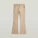 G-Star 3301 Flare chino wmn Pantalon de jogging Femme Coton Lyocell Élasthanne Taille normale 25/32 dk brick gd