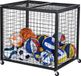 VEVOR Ballenwagen Rolwagen 850 x 675 x 825 mm Sportballen, Afsluitbare Basketbalkooi Ballenkooi, Sportuitrusting voor Binnen en Buiten, Oprolbare Stalen Opbergwagen voor Garages