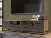 ARSA meuble TV-HiFi ARSA 2 portes 2 tiroirs bois/graphite