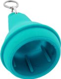 CombiCraft Hotel sleutelhanger Mayfair met open onderkant 41x70mm turquoise - 5 stuks