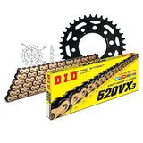 Kettingset DID Kettingset staal 520VX3 / 100 eindeloos voor Honda CB N 400 cc bj. 1983-1985