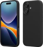 kwmobile telefoonhoesje geschikt voor Apple iPhone 17 - Hoesje met siliconen coating - Smartphone case in mat zwart