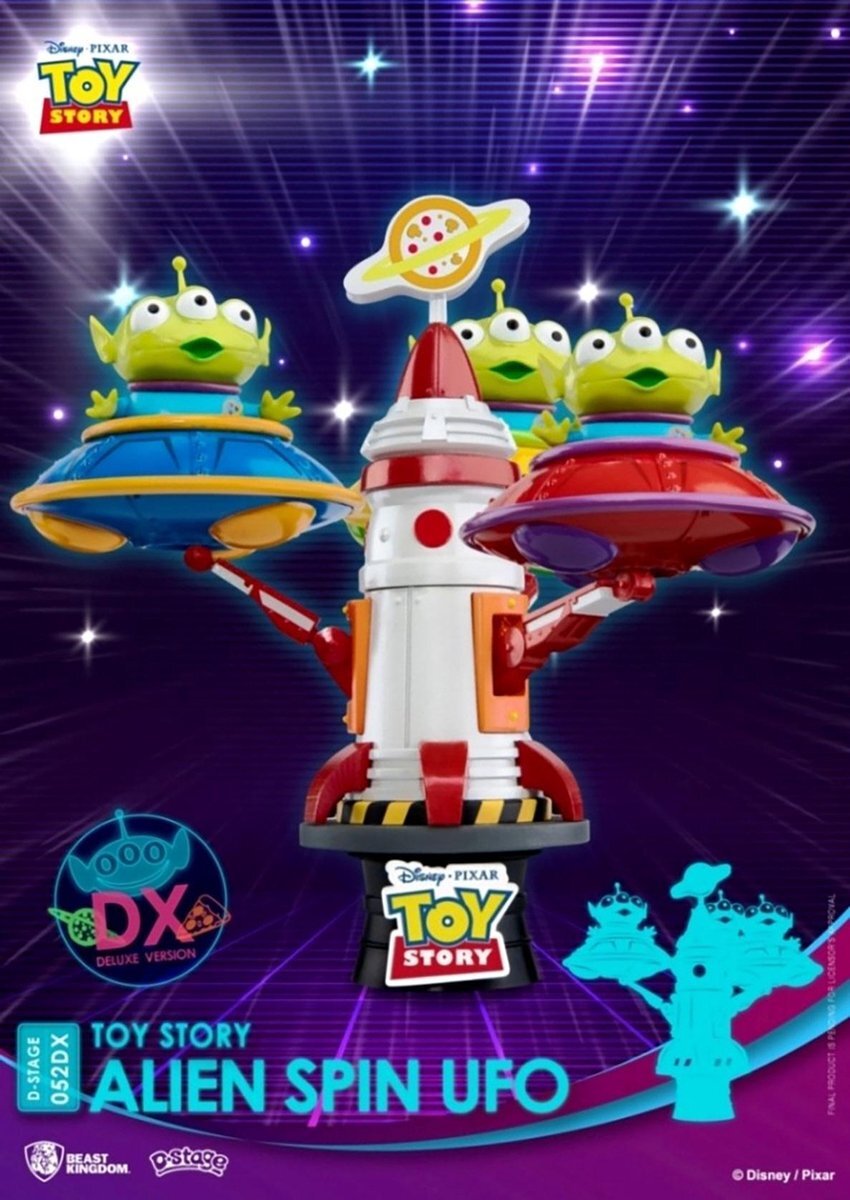 Beast Kingdom Disney: Toy Story Alien Spin UFO PVC Diorama