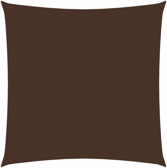 vidaXL Zonnescherm vierkant 4x4 m oxford stof bruin