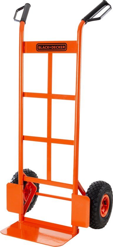 BLACK+DECKER Steekwagen BXWT-H301 - Transportkar tot 120KG Draagvermogen - Transportwagen 52,5 x 45 x 116 cm - Steekkar - Staal