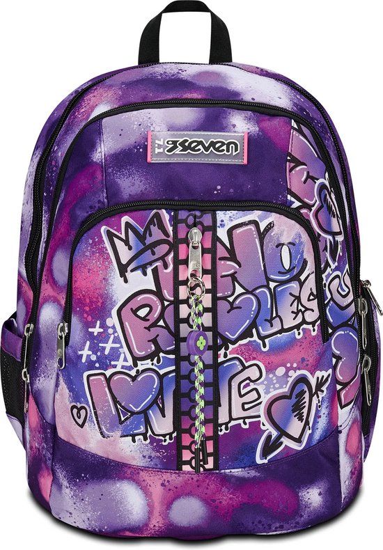 Seven 200102404-359 rugzak School rugzak Meerkleurig Polyester