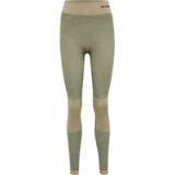 Hummel Cleaa Seamless Mid Waist Leggings Groen XS Vrouw
