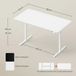 Bureau réglable électriquement – Bureau de jeu – 160 x 75 cm – 3 positions de mémoire – Blanc