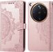 imoshion Hoesje - Geschikt voor Oppo Find X9 Ultra - Mandala Bookcase - Rose Gold