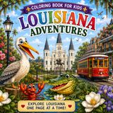 Louisiana Adventures: Color, Learn, Explore