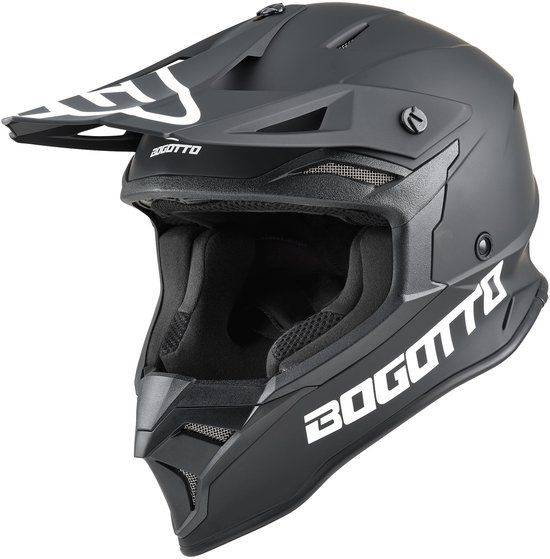 Bogotto H337 MX Motocrosshelm - Zwart Mat - L (59/60 cm)