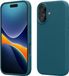 kwmobile hoesje geschikt voor Apple iPhone 17 - Hoesje met siliconen coating - Smartphone case in mat petrol