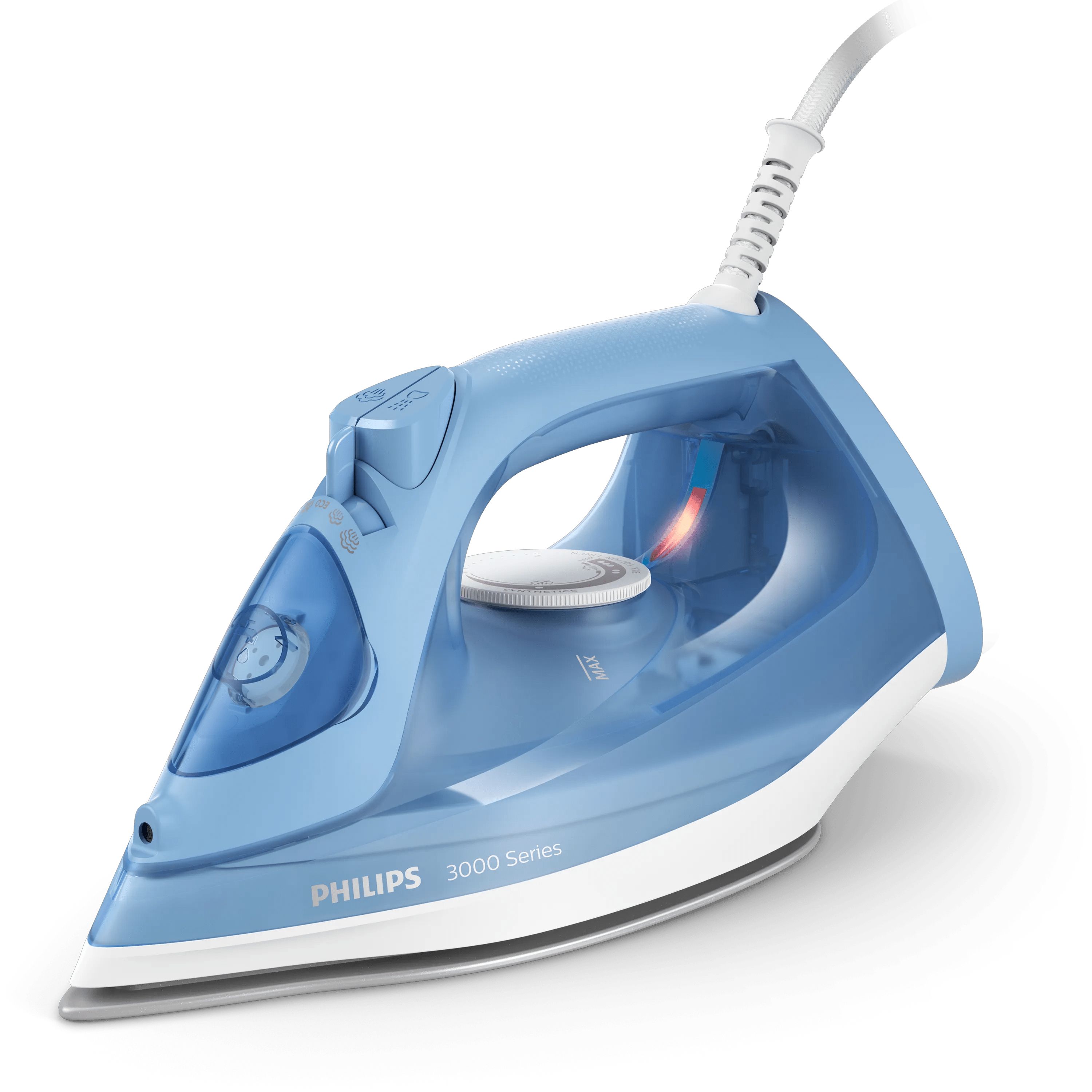 Philips 3000 series DST3020/20 Stoomstrijkijzer - Keramische zoolplaat - 2200W - Blauw