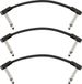 Fender Blockchain 4" patchkabel, 3-pack, hoek/hoek